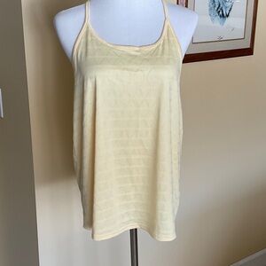 Light yellow workout tank top *new*